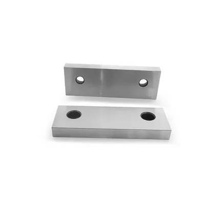 Jogo com 2 mordentes temperados de 150mm para morsa hidráulica hv-150 mawbra