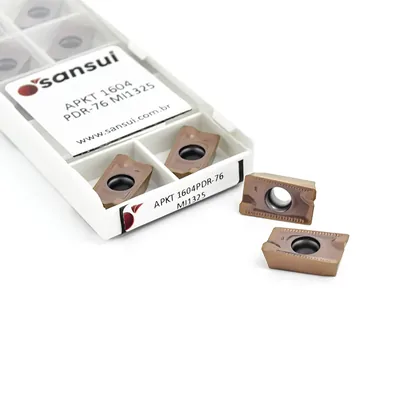 Inserto para fresamento apkt 1604 pdr-76 mi1325 - sansui