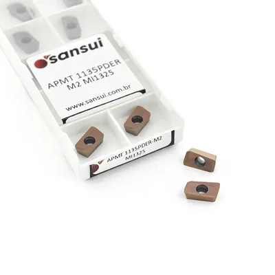 Inserto para fresamento apmt 1135 pder-m2 mi1325 - sansui