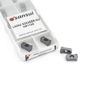Inserto para fresamento lnmu 0303 zer-mj mp1125 alto avanço - sansui