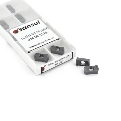 Inserto para fresamento logu 030310 er-gm mp1125 alto avanço - sansui