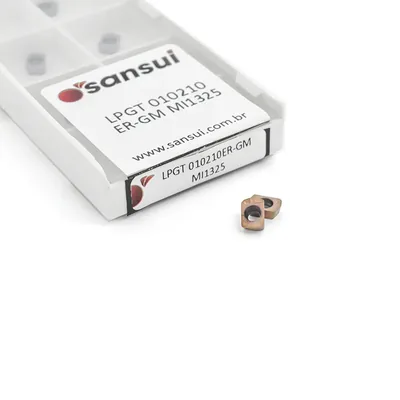 Inserto para fresamento lpgt 010210 er-gm mi1325 alto avanço - sansui