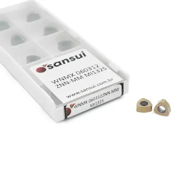 Inserto para fresamento wnmx 060312 znn-mm mi1325 alto avanço - sansui