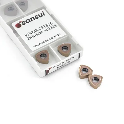 Inserto para fresamento wnmx 09t316 znn-mm mi1325 alto avanço - sansui