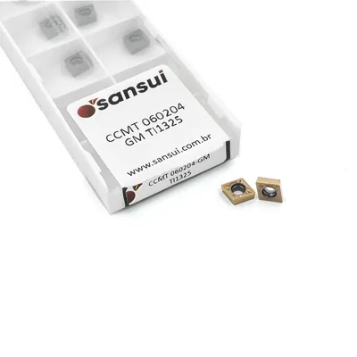 Inserto para torneamento ccmt 060204 gm ti1325 - sansui