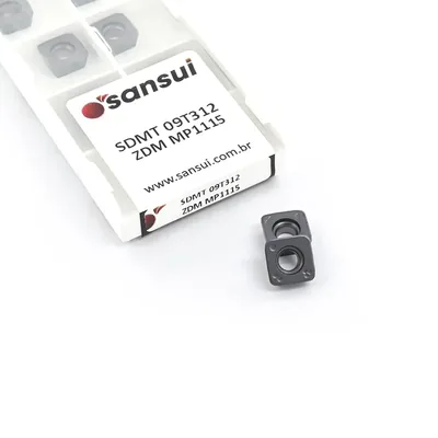 Inserto para fresamento sdmt 09t1312-zdm mp1115 alto avanço - sansui