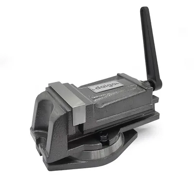 Morsa mecânica giratória abertura 0 a 080mm mordentes 100mm - qh12-100 daigo