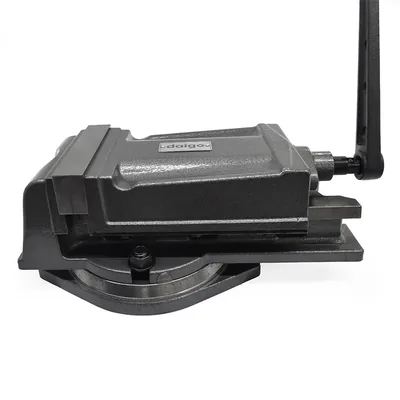 Morsa mecânica giratória abertura 0 a 125mm mordentes 160mm - qh12-160 daigo