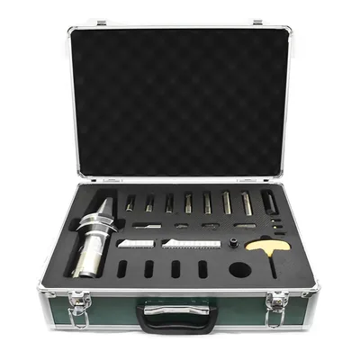 Conjunto mandrilador bt50 ø 06 a 150mm escala de 0,002mm cabeçote hbor63 - bt50-hbor63-150 mawbra