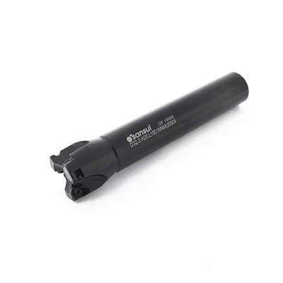 Fresa de topo ø 32 x 150mm 3 cortes haste ø 25,0mm para inserto wnmu 050408 - guran