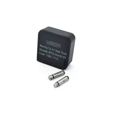 Pontas apalpadoras 3,5 a 5,0mm para micrômetros externos para rosca 60 graus - 7381-t15 insize
