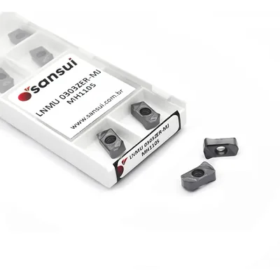 Inserto para fresamento lnmu 0303 zer-mj mh1105 alto avanço - sansui