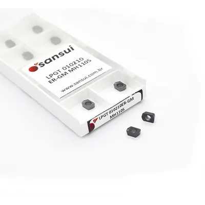 Inserto para fresamento lpgt 010210 er-gm mh1105 alto avanço - sansui