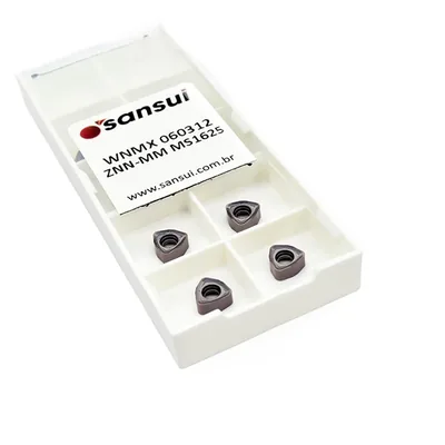 Inserto para fresamento wnmx 060312 znn-mm ms1625 alto avanço - sansui