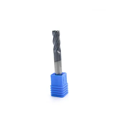 Fresa metal duro 45hrc reta 4 cortes ø 09,0 - 075 - 20,0mm h09 curta tialn - guran