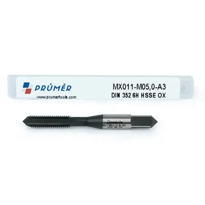 Macho manual avulso hss-e 6h m05,0 x 0,80 terceiro macho revenido - mx011-m05,0-a3 prumer