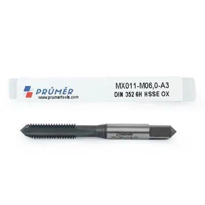 Macho manual avulso hss-e 6h m06,0 x 1,00 terceiro macho revenido - mx011-m06,0-a3 prumer