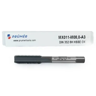 Macho manual avulso hss-e 6h m08,0 x 1,25 terceiro macho revenido - mx011-m08,0-a3 prumer