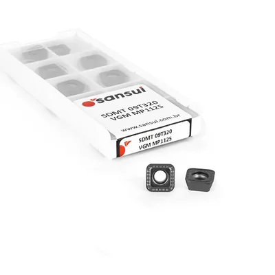 Inserto para fresamento sdmt 09t320-vgm mp1125 alto avanço - sansui