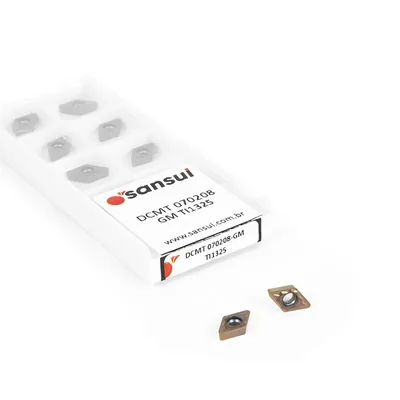 Inserto para torneamento dcmt 070208 gm ti1325 - sansui