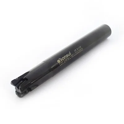 Fresa de topo ø 20 x 200mm 3 cortes haste ø 19,0mm para inserto cnht 07 - 93 graus - guran