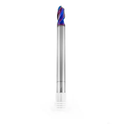 Fresa metal duro 65hrc esférica 2 cortes ø 12,0 - 150 - 24,0mm h12 naco blue - dry cut