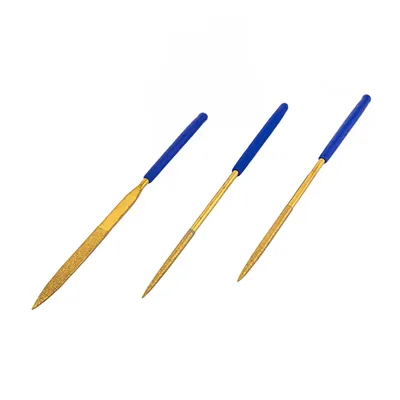 Jogo de lima agulha diamantada com 10 limas 4 x 160mm com cobertura tin - lad-0416-10lt daigo