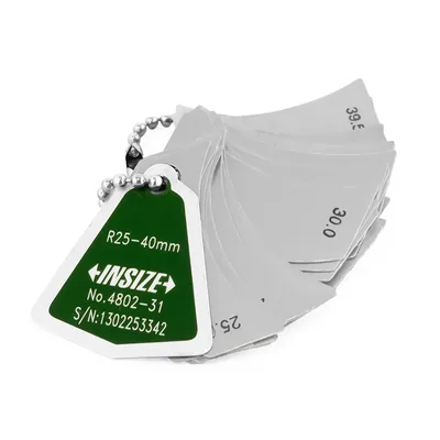Calibre de raios côncavos e convexos com 31 peças 25,0 a 40,0mm - 4802-31 insize