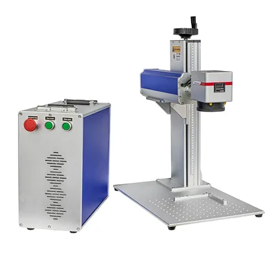 Máquina de gravação a laser 30w em metais split model - fiber laser mgls-30 mawbra