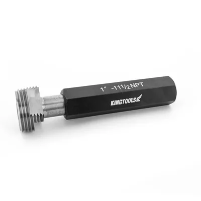 Tampão calibrador de rosca passa e não passa npt 1 x 11,5 tpi - tpnp 1 npt king tools