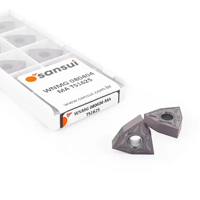 Inserto para torneamento wnmg 080404-ma ts1625 - sansui