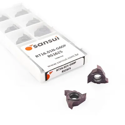 Inserto para rosca interna 60 graus - rt16.01n-g60p rs1625 - sansui