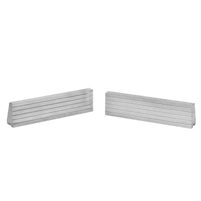 Par de mordentes ranhurados de 150mm para morsa modular de alta precisão - vmp-150g mawbra