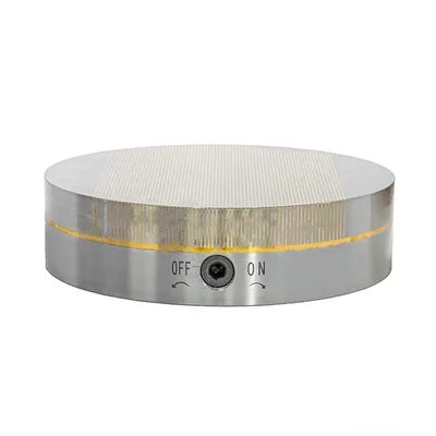 Mesa magnética circular 200 x 050mm passo polar fino 0,5 + 1,5mm - viber