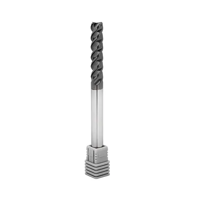 Fresa metal duro 70hrc reta 4 cortes ø 08,0 - 100 - 35,0mm h08 alcrsin - dry cut