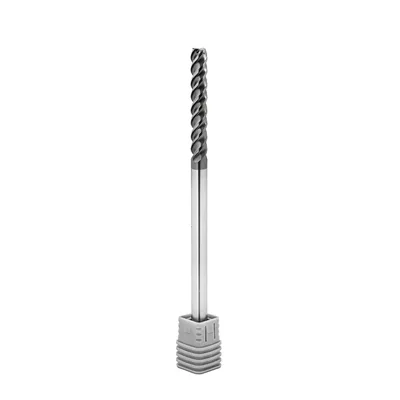 Fresa metal duro 70hrc reta 4 cortes ø 08,0 - 150 - 50,0mm h08 alcrsin - dry cut