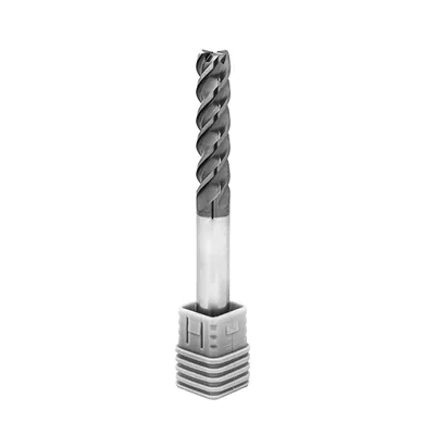 Fresa metal duro 70hrc reta 4 cortes ø 10,0 - 100 - 40,0mm h10 alcrsin - dry cut