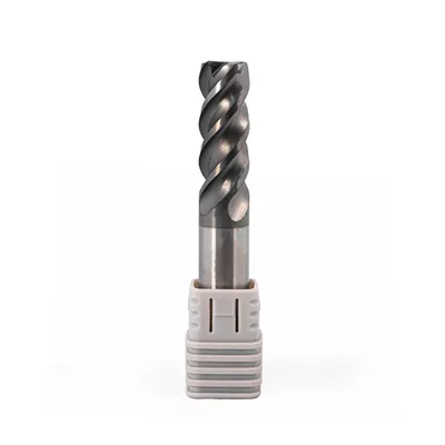 Fresa metal duro 70hrc reta 4 cortes ø 12,0 - 075 - 30,0mm h12 alcrsin - dry cut