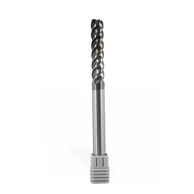 Fresa metal duro 70hrc reta 4 cortes ø 12,0 - 150 - 55,0mm h12 alcrsin - dry cut
