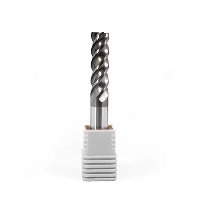 Fresa metal duro 70hrc reta 4 cortes ø 14,0 - 100 - 45,0mm h14 alcrsin - dry cut