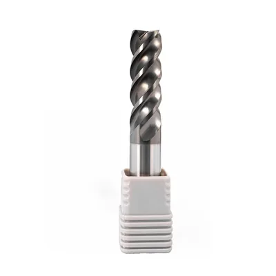 Fresa metal duro 70hrc reta 4 cortes ø 16,0 - 100 - 45,0mm h16 alcrsin - dry cut