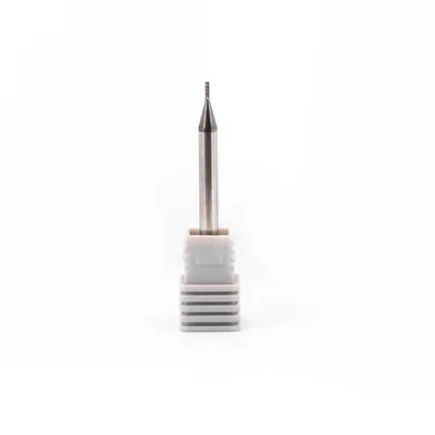Fresa metal duro 70hrc toroidal 4 cortes ø 01,0 - r0,2 - 050 - 03,0mm h04 alcrsin - dry cut
