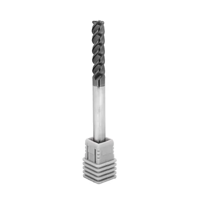 Fresa metal duro 70hrc toroidal 4 cortes ø 06,0 - r1,0 - 075 - 24,0mm h06 alcrsin - dry cut
