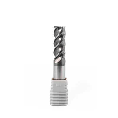 Fresa metal duro 70hrc toroidal 4 cortes ø 12,0 - r0,5 - 075 - 30,0mm h12 alcrsin - dry cut
