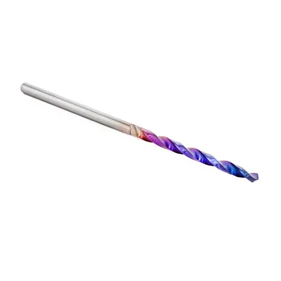 Broca de metal duro 55hrc ø 01,6 x 040,0 x 20,0mm haste ø 01,6mm naco blue - scd-016b dry cut