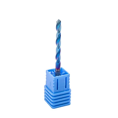 Broca de metal duro 55hrc ø 03,0 x 050,0 x 25,0mm haste ø 03,0mm naco blue - scd-030b dry cut