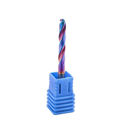 Broca de metal duro 55hrc ø 03,8 x 050,0 x 25,0mm haste ø 03,8mm naco blue - scd-038b dry cut