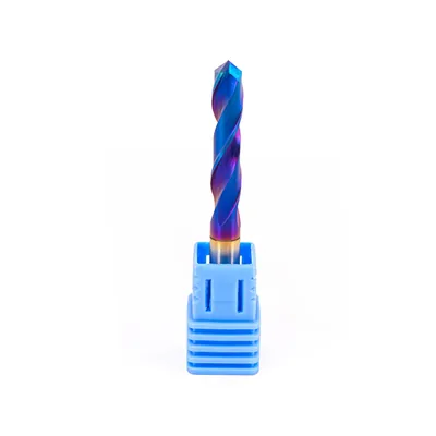 Broca de metal duro 55hrc ø 05,2 x 050,0 x 25,0mm haste ø 05,2mm naco blue - scd-052b dry cut