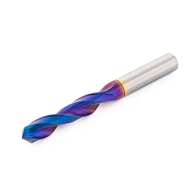 Broca de metal duro 55hrc ø 05,4 x 050,0 x 25,0mm haste ø 05,4mm naco blue - scd-054b dry cut
