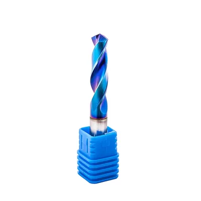 Broca de metal duro 55hrc ø 09,2 x 075,0 x 35,0mm haste ø 09,2mm naco blue - scd-092b dry cut